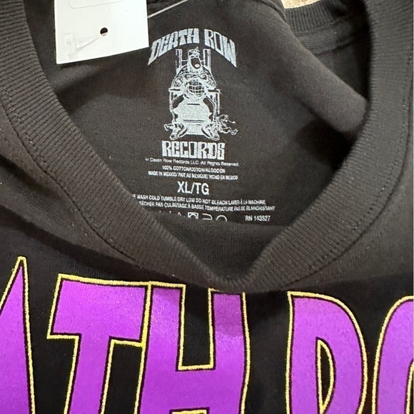 NWT Death Row Records Core Chair Logo Tee - Picture 3 of 3